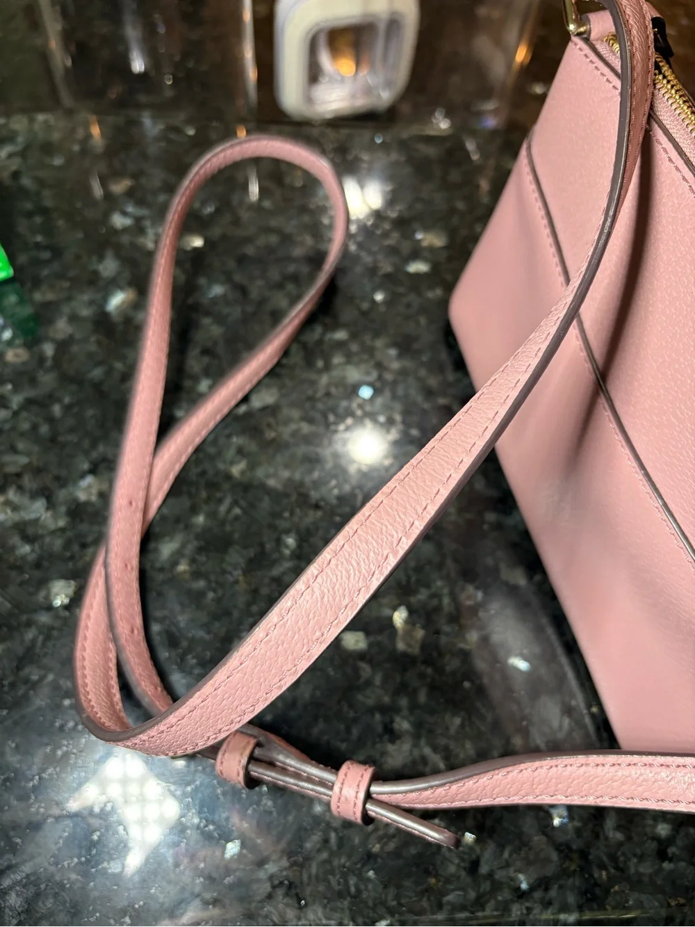 kate spade Light Pink Leather Crossbody Bag with Gold Hardware